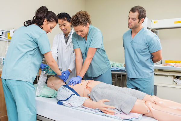 Nursing Students Performing CPR